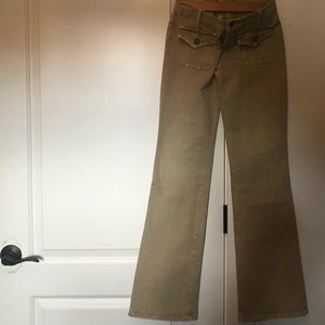 Blue Cult Tan Corduroy Gwyneth Pant Size 27